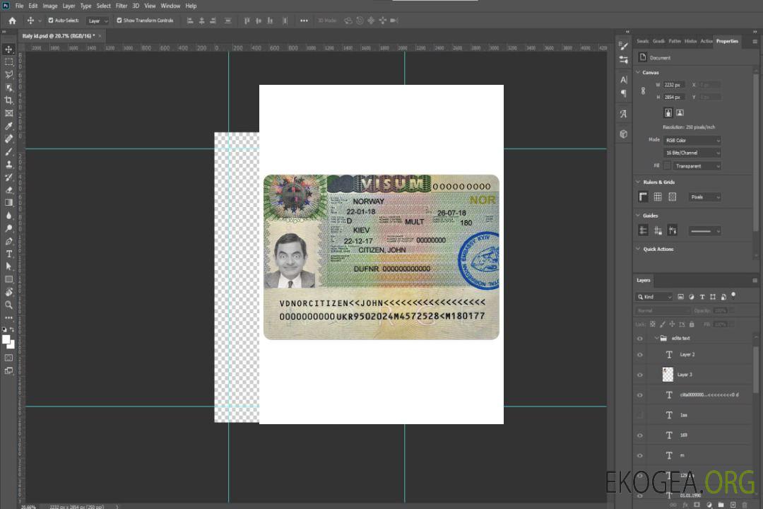 Visa NORVÈGE template